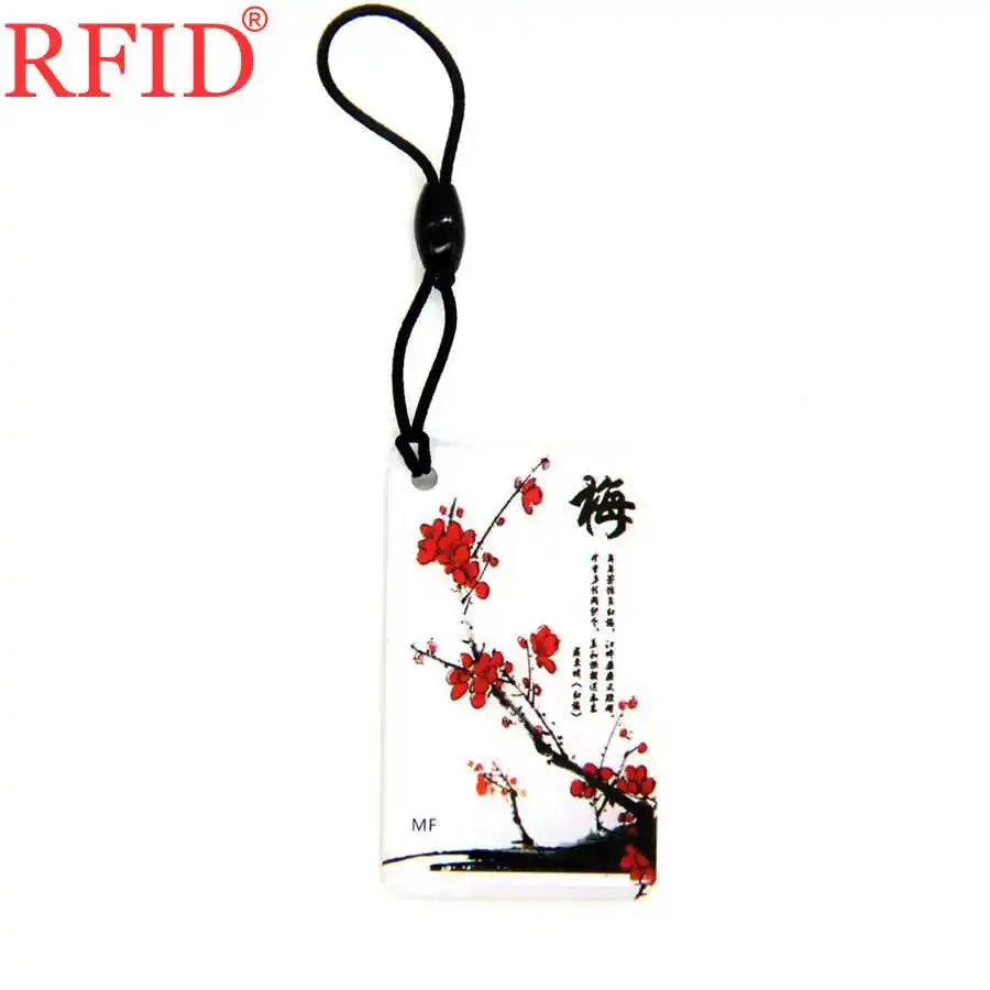 UID S50 1K Dropping Glue Plum Blossom Pattern Keyfob Key Tags Changeable Card Rewritable IC Card Duplicate Badge Keychain 1pcs
UID S50 1K Dropping Glue Plum Blossom Pattern Keyfob Key Tags Changeable Card Rewritable IC Card Duplicate Badge Keychain 1pcs
