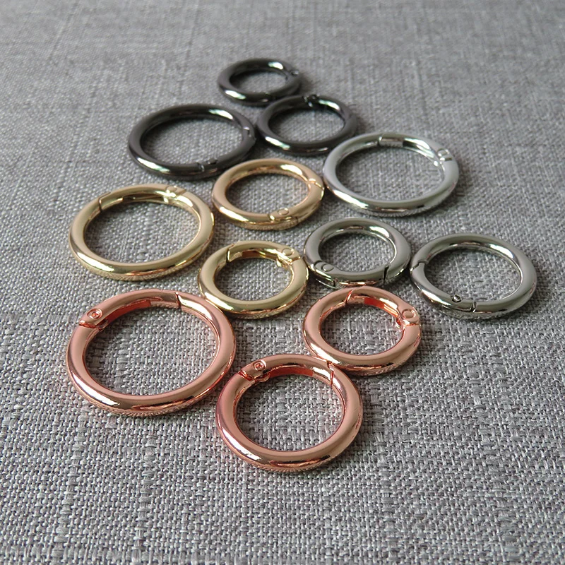 10 pcs Metal Spring Gate O ring Openable Keyring Car Keychain Leather Bag Belt Strap Chain Buckle Snap Clasp Sewing Accessories
10 pcs Metal Spring Gate O ring Openable Keyring Car Keychain Leather Bag Belt Strap Chain Buckle Snap Clasp Sewing Accessories