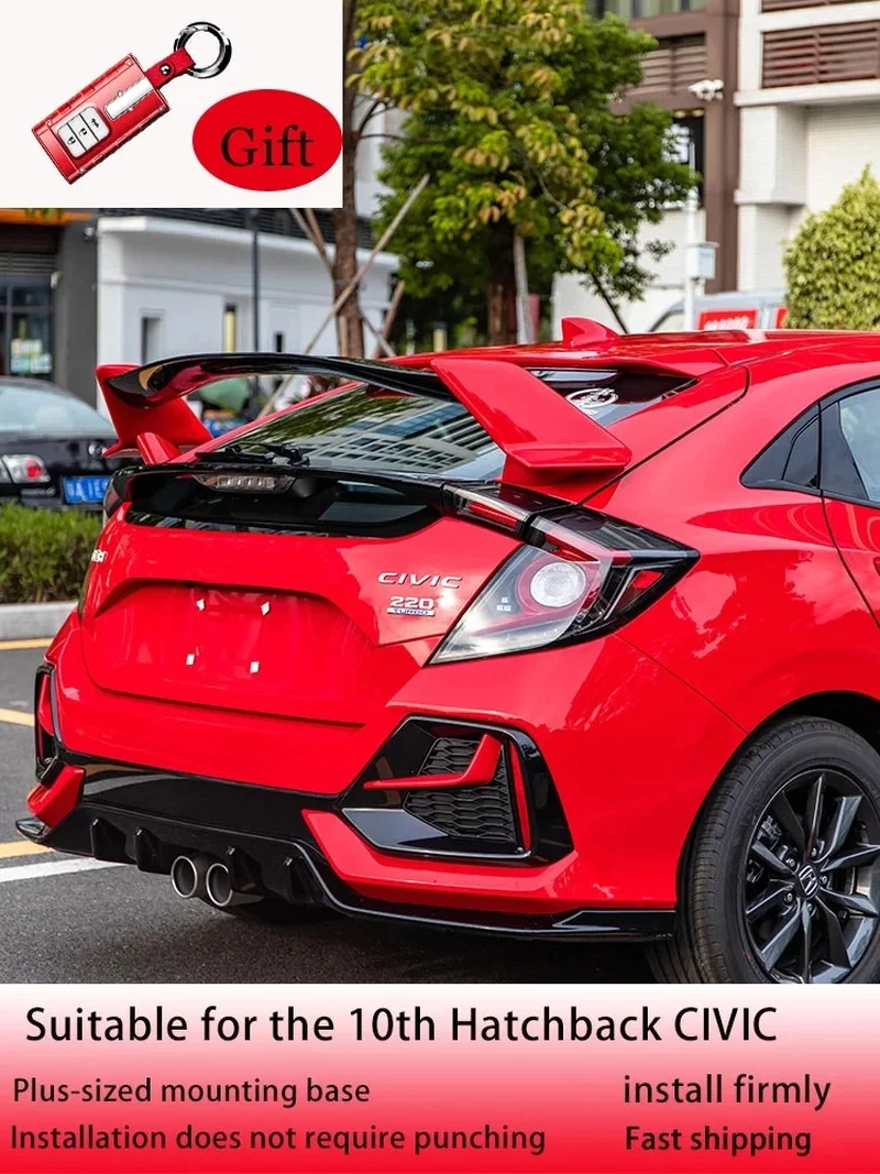 Модифицированный спойлер для хэтчбека Civic JDM с верхним крылом заднего крыла для Honda 10th CIVIC 2016-2019 
Модифицированный спойлер для хэтчбека Civic JDM с верхним крылом заднего крыла для Honda 10th CIVIC 2016-2019