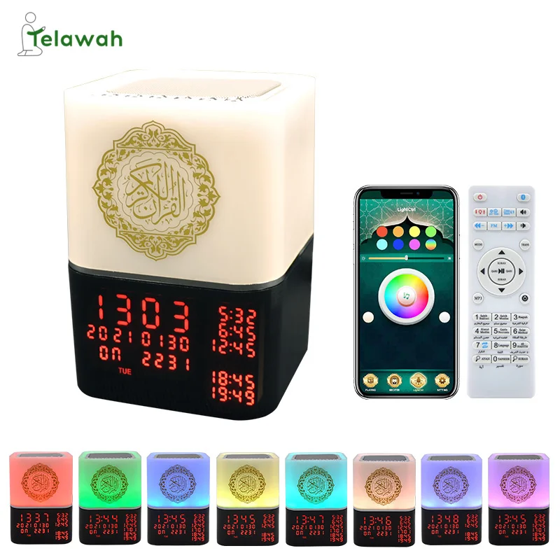 Telawah Quran Speaker Azan Prayer Clock Screen Display Multi Function Wireless Bluetooth Koran Speaker Led Light Prayer Muslim
Telawah Quran Speaker Azan Prayer Clock Screen Display Multi Function Wireless Bluetooth Koran Speaker Led Light Prayer Muslim