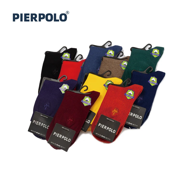 PIER POLO Socks Men Brand 98% Cotton Fashion Dress Crew Socks Winter Autumn Business Embroidery Socks Gift
PIER POLO Socks Men Brand 98% Cotton Fashion Dress Crew Socks Winter Autumn Business Embroidery Socks Gift