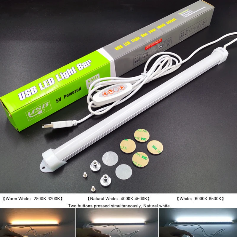 DC 5V USB Rigid LED Bar Strip Lamp 3 Colors Changeable Book light LED Desk table lamp Strip Tube Bulb For Reading Eye Protection
DC 5V USB Rigid LED Bar Strip Lamp 3 Colors Changeable Book light LED Desk table lamp Strip Tube Bulb For Reading Eye Protection