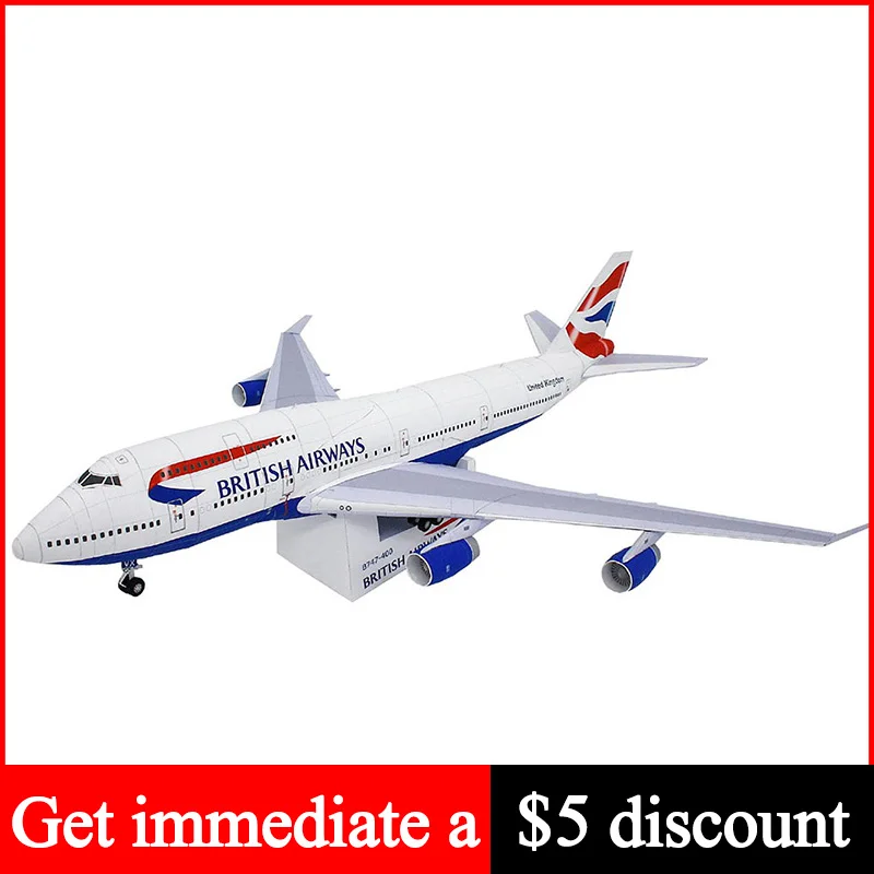 British Airways Boeing 747-400 самолета складной ручной работы 3D Бумага модель DIY Бумага Ремесло Искусство подростков взрослых корабль оригами игрушки ZX-079
British Airways Boeing 747-400 самолета складной ручной работы 3D Бумага модель DIY Бумага Ремесло Искусство подростков взрослых корабль оригами игрушки ZX-079