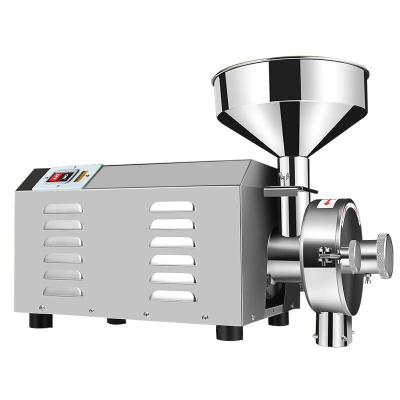 High efficiency commercial Grain Grinder,stainless steelgrinding machine for spices/corn/soybean 20-40KG/h 1420r-min 1800W
High efficiency commercial Grain Grinder,stainless steelgrinding machine for spices/corn/soybean 20-40KG/h 1420r-min 1800W