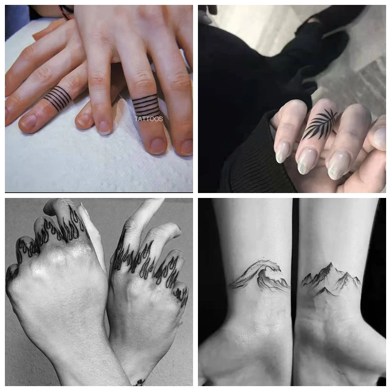Finger Line Temporary Tattoo Stickers Men Women Waterproof Flame Leaf Mountain Art Fake Tattoo Personality Small Tattoo Sticker
Finger Line Temporary Tattoo Stickers Men Women Waterproof Flame Leaf Mountain Art Fake Tattoo Personality Small Tattoo Sticker
