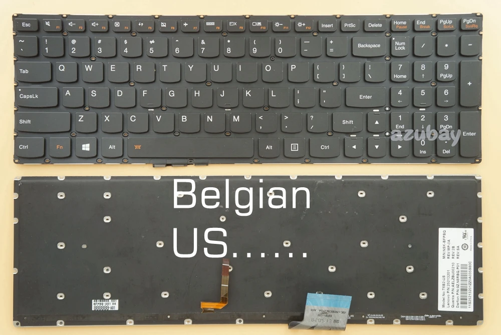 Belgian US Keyboard For Lenovo Ideapad U530 Touch, U530P, Flex 2 Pro-15, Edge 15, 25213201 25213171 25213141 T6B2-US Backlit
Belgian US Keyboard For Lenovo Ideapad U530 Touch, U530P, Flex 2 Pro-15, Edge 15, 25213201 25213171 25213141 T6B2-US Backlit