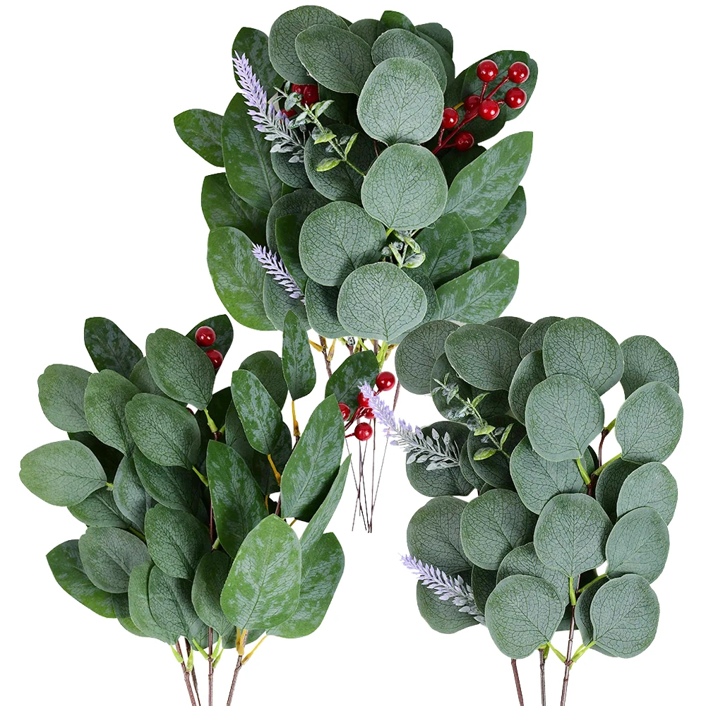 5Pcs Artificial Eucalyptus Plant Branches Silver Dollar Eucalyptus Leaves Decorations for Wedding Arrangement Holiday Greenery
5Pcs Artificial Eucalyptus Plant Branches Silver Dollar Eucalyptus Leaves Decorations for Wedding Arrangement Holiday Greenery