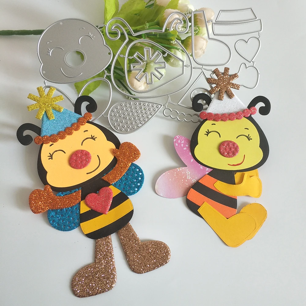 New 2 exquisite bees metal cutting mold DIY scrapbook, embossed card making, photo album decoration, handmade crafts
New 2 exquisite bees metal cutting mold DIY scrapbook, embossed card making, photo album decoration, handmade crafts