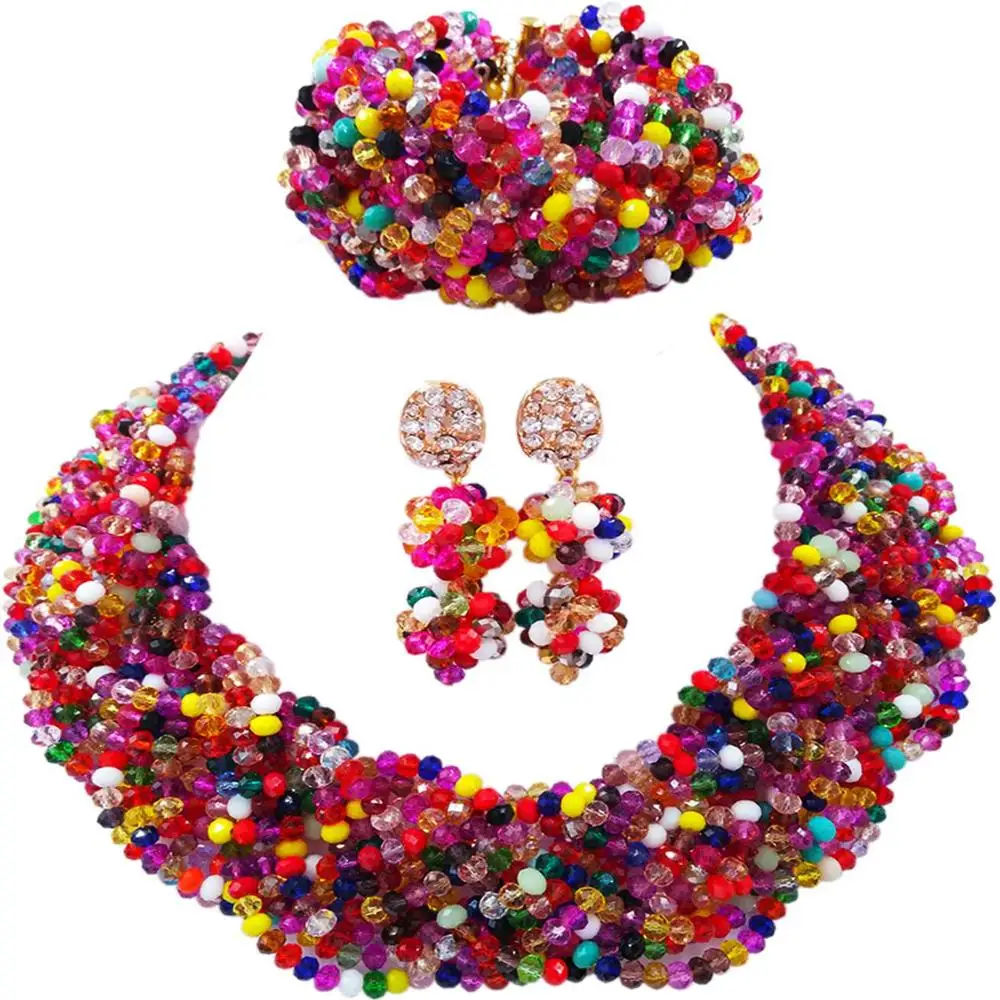 fashionable multicolors crystal bead african wedding beads nigerian jewelry set 12BZ-02
fashionable multicolors crystal bead african wedding beads nigerian jewelry set 12BZ-02