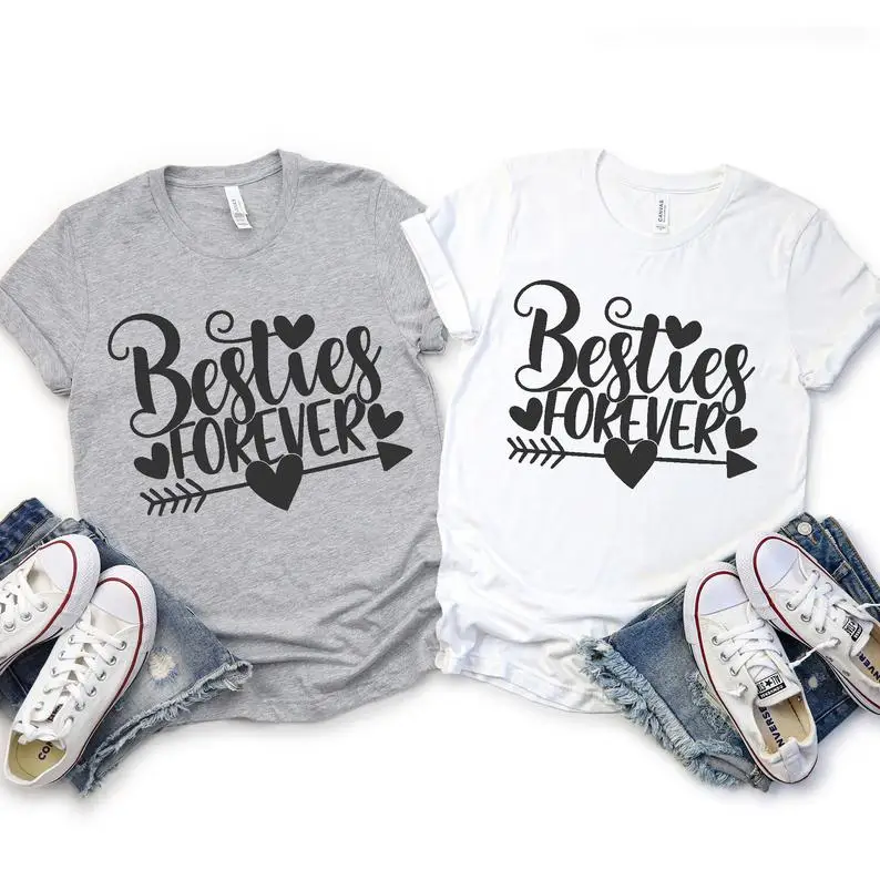 Sugarbaby Besties Forever Летняя хлопковая футболка с рисунком, подарок лучшему другу, рубашка BFF, модные топы с короткими рукавами, Прямая поставка
Sugarbaby Besties Forever Летняя хлопковая футболка с рисунком, подарок лучшему другу, рубашка BFF, модные топы с короткими рукавами, Прямая поставка