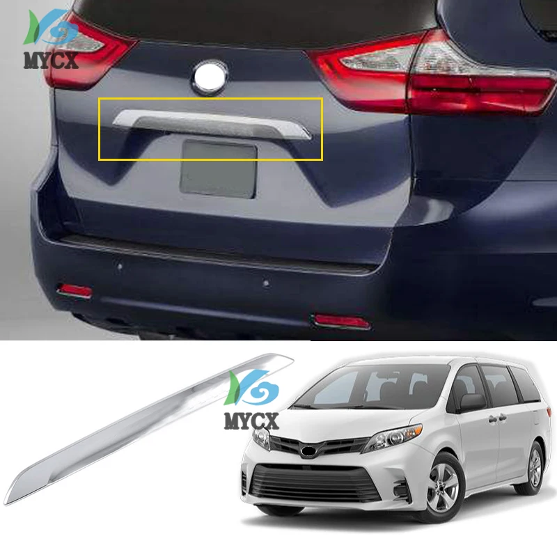 Car Body Sticker ABS Chrome Rear License Plate Door Bottom Tailgate Frame Plate Trim Lamp Trunk For Toyota Sienna 2015 - 2020
Car Body Sticker ABS Chrome Rear License Plate Door Bottom Tailgate Frame Plate Trim Lamp Trunk For Toyota Sienna 2015 - 2020
