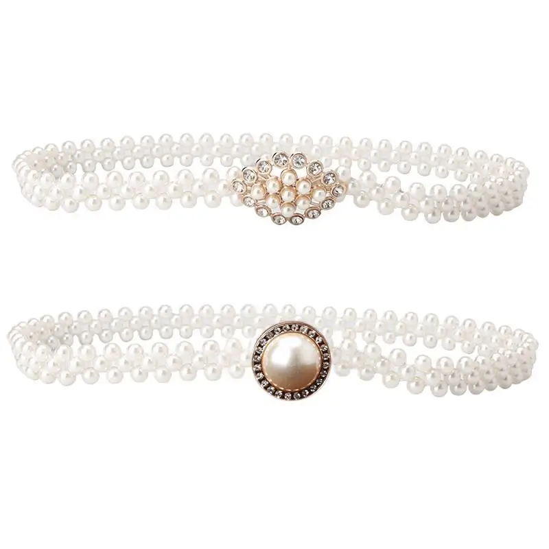 Ladies Adjustable Pearl Chain Belt Fashion Women Luxury Brand Design Simple Style Decor Dress Thin Skinny Waist Belt
Ladies Adjustable Pearl Chain Belt Fashion Women Luxury Brand Design Simple Style Decor Dress Thin Skinny Waist Belt