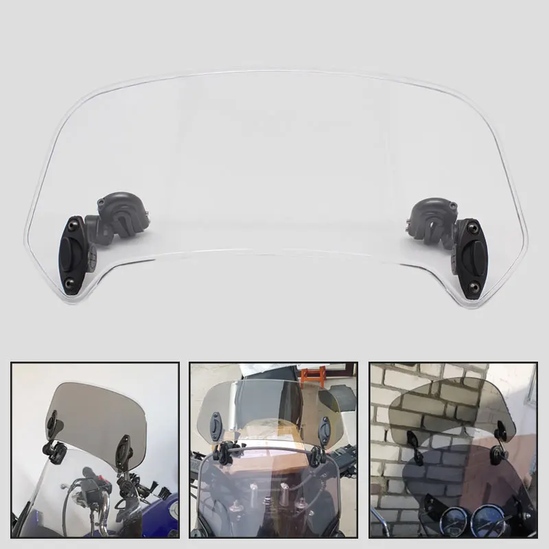 Motorcycles With An Adjustable Universal Windshield Deflector Extension Bracket Suitable For BMW Honda Suzuki Yamaha 280MM
Motorcycles With An Adjustable Universal Windshield Deflector Extension Bracket Suitable For BMW Honda Suzuki Yamaha 280MM