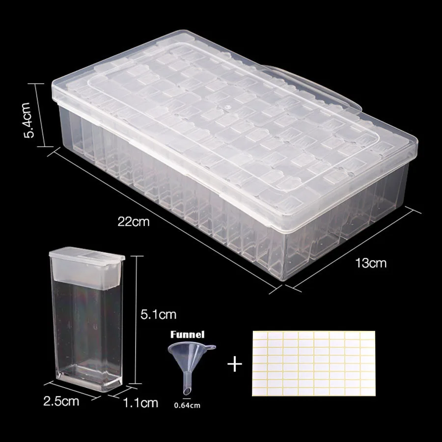 64/128 Diamond Painting Accessories Storage Box Tool Bead Container Rhinestone Diamond Embroidery Plastic Removable Storage Box
64/128 Diamond Painting Accessories Storage Box Tool Bead Container Rhinestone Diamond Embroidery Plastic Removable Storage Box