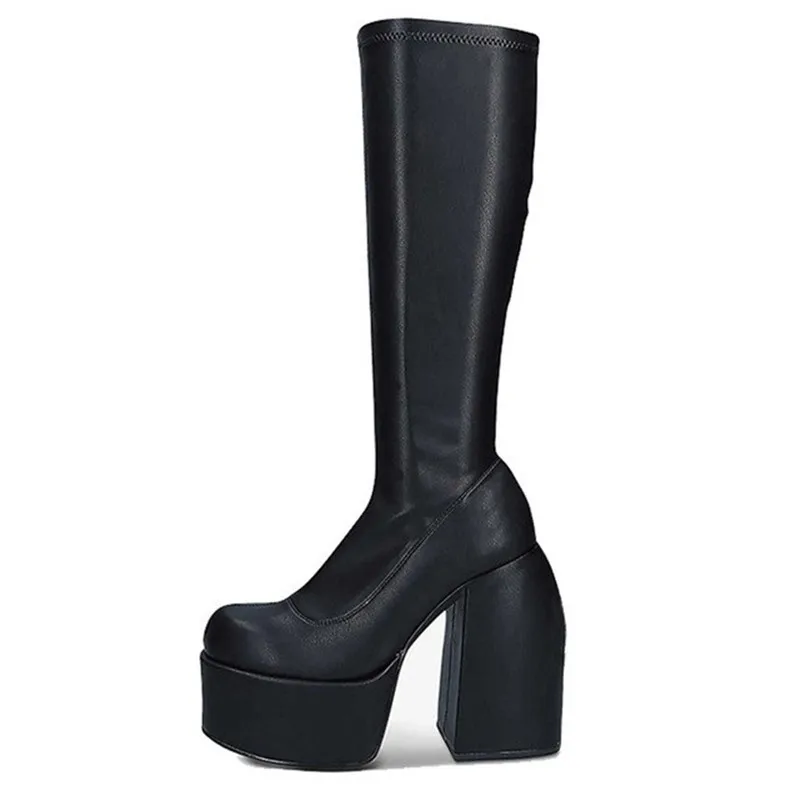 GCYFWJ Women Platform Knee High Boots For Woman Square Toe Thick Bottom High Heels Shoes Sexy Ladies Elastic Force Punk Botas
GCYFWJ Women Platform Knee High Boots For Woman Square Toe Thick Bottom High Heels Shoes Sexy Ladies Elastic Force Punk Botas