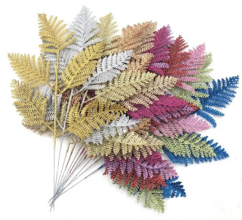 20pcs 41cm Glitter Powder Persian Leaf Branch Flower Arrangement For Wedding Christmas Party Tree Venun Hanging Decoration
20pcs 41cm Glitter Powder Persian Leaf Branch Flower Arrangement For Wedding Christmas Party Tree Venun Hanging Decoration