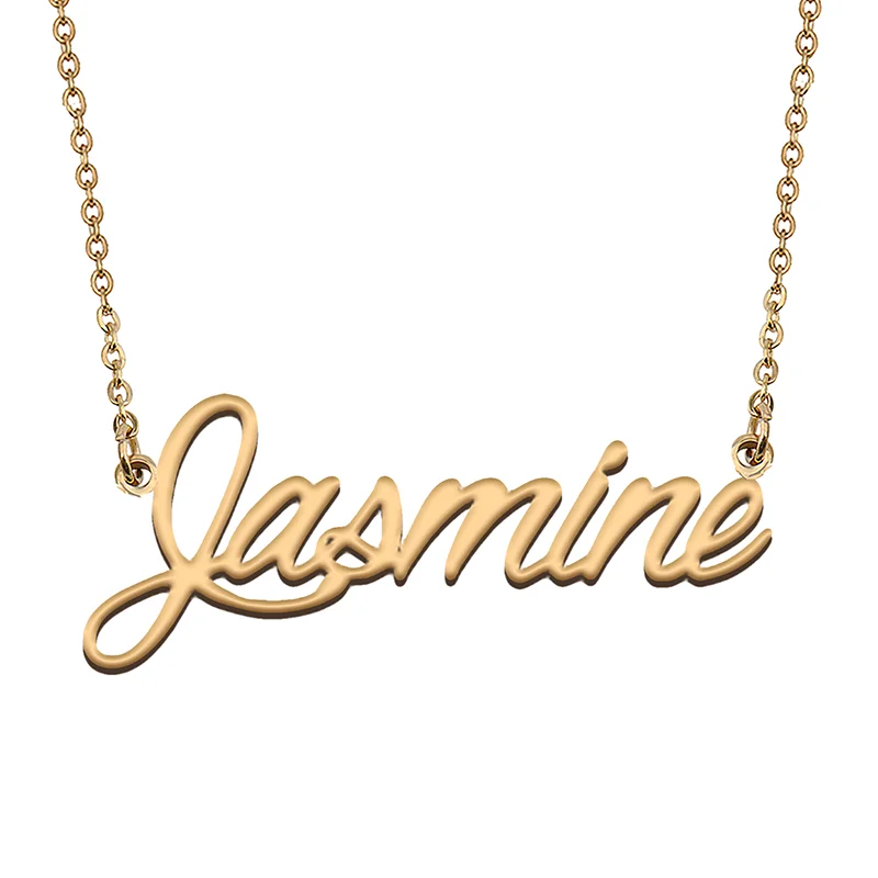 Jasmine Custom Name Necklace Customized Pendant Choker Personalized Jewelry Gift for Women Girls Friend Christmas Present
Jasmine Custom Name Necklace Customized Pendant Choker Personalized Jewelry Gift for Women Girls Friend Christmas Present