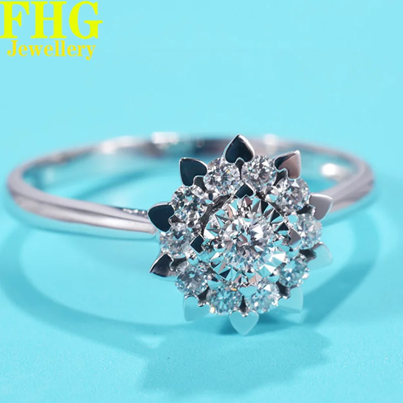 18K Au750 White Gold Ring 0.2Carat Nature Diamond Ring Wedding Party Engagement Anniversary Fashion Elegant
18K Au750 White Gold Ring 0.2Carat Nature Diamond Ring Wedding Party Engagement Anniversary Fashion Elegant