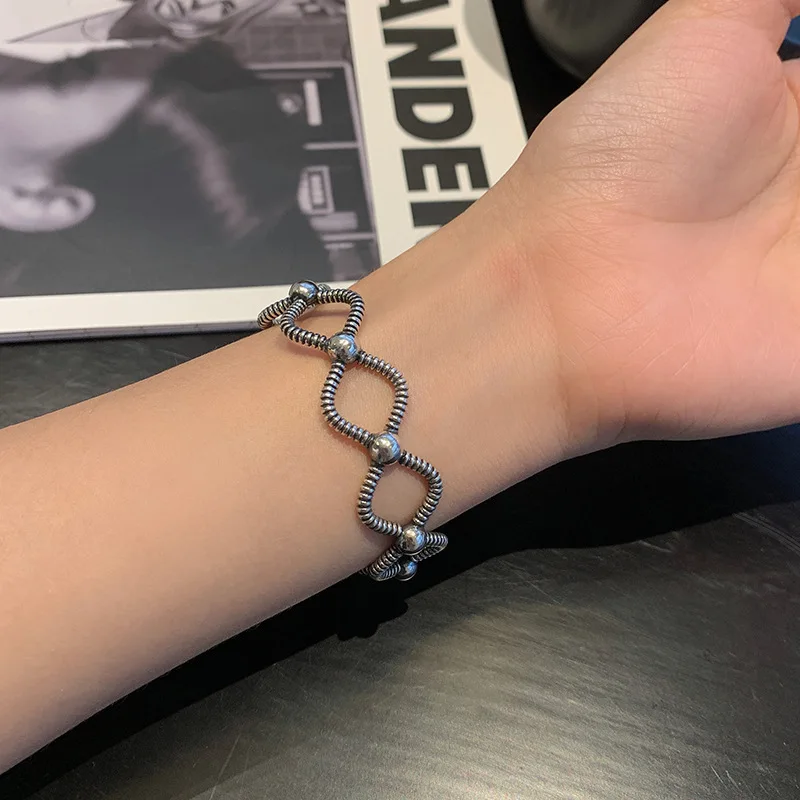 New Arrival 100% 925 Sterling Silver Fashion Cross Surround Female Bangles Original Jewelry For Girlfriend Birthday Gift No Fade
New Arrival 100% 925 Sterling Silver Fashion Cross Surround Female Bangles Original Jewelry For Girlfriend Birthday Gift No Fade