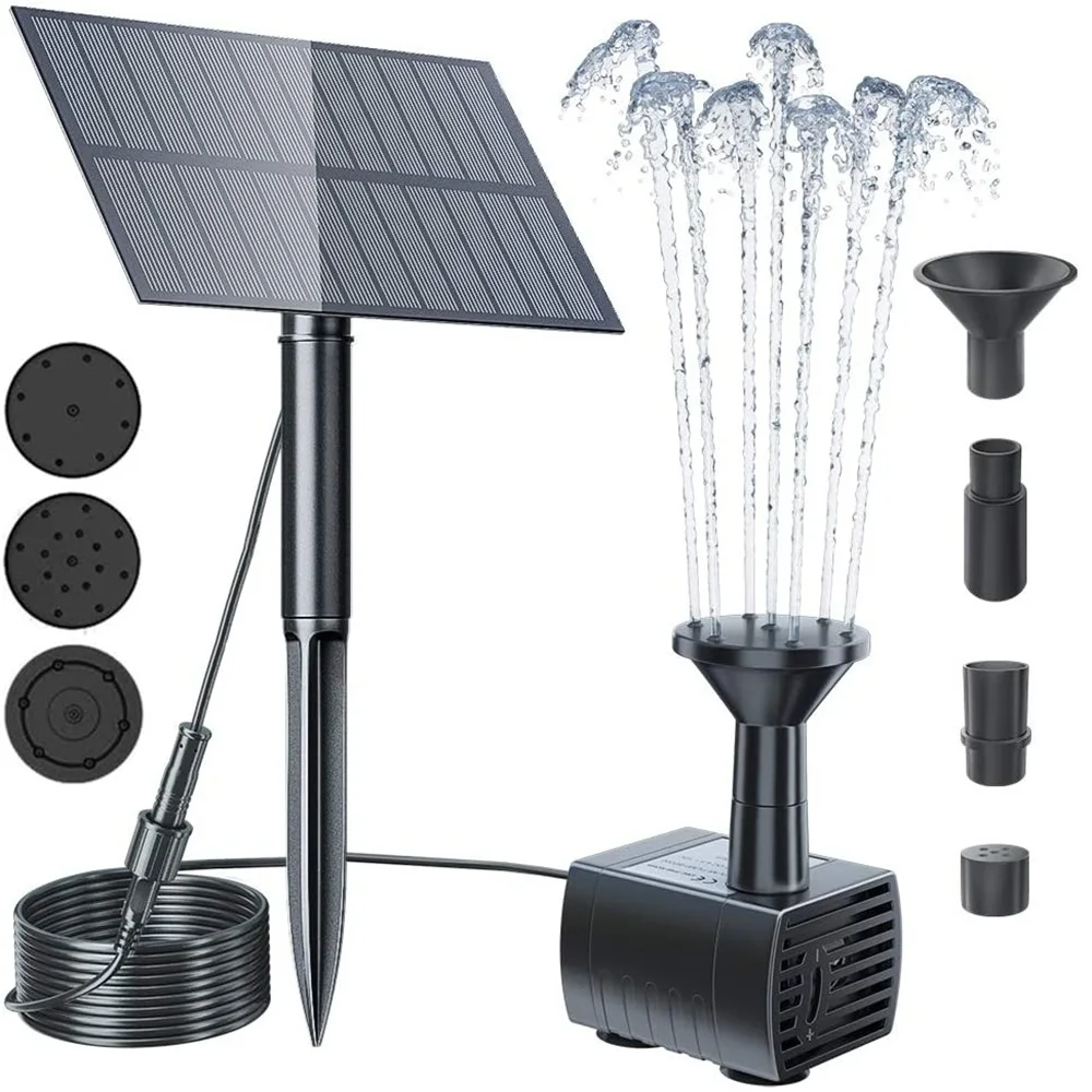 Solar Panel Powered Water Fountain Pump Pool Pond Garden Water Sprinkler Sprayer For Garden Decoration Outdoor Fontaine Solaire
Solar Panel Powered Water Fountain Pump Pool Pond Garden Water Sprinkler Sprayer For Garden Decoration Outdoor Fontaine Solaire