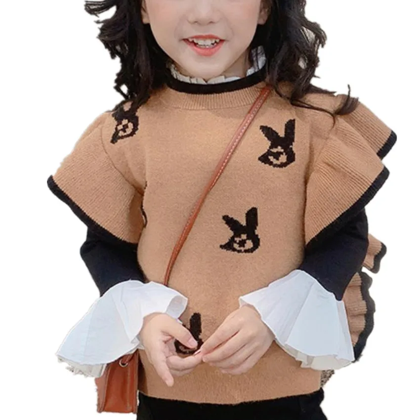 Baby girl autumn new arrival carton printed cute sweater vest kids ruffles sleeve knitted warm top outwear
Baby girl autumn new arrival carton printed cute sweater vest kids ruffles sleeve knitted warm top outwear