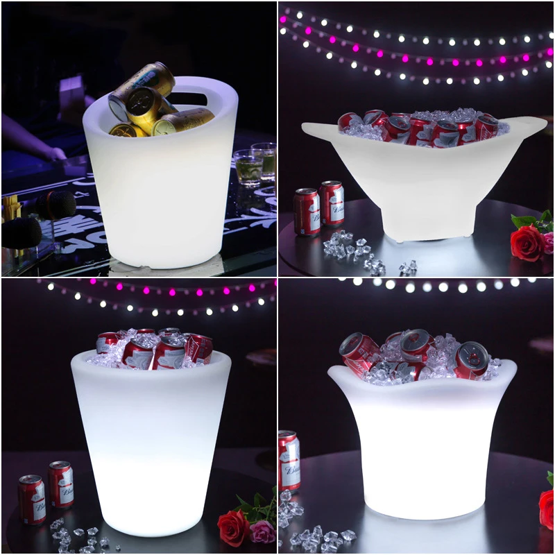 LED luminous portable ice bucket creative bar plastic ice bucket waterproof remote control colorful wine beer ice bucket
LED luminous portable ice bucket creative bar plastic ice bucket waterproof remote control colorful wine beer ice bucket