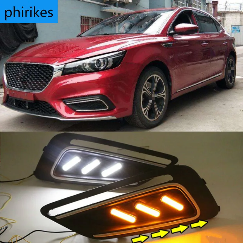 1 Pair Car LED Daytime Running Lights White Yellow Blue Running Turn signal DRL for MG6 MG 6 2017 2018 2019 2020 Fog Lamp Covers
1 Pair Car LED Daytime Running Lights White Yellow Blue Running Turn signal DRL for MG6 MG 6 2017 2018 2019 2020 Fog Lamp Covers