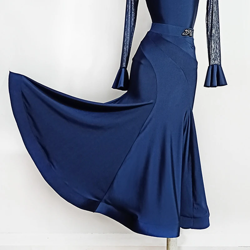 New Ballroom Dance Skirt Blue/Black Tango Dance Costume Women Fish Bone Dance Practice Skirt Waltz Standard Dancewear VDB2940
New Ballroom Dance Skirt Blue/Black Tango Dance Costume Women Fish Bone Dance Practice Skirt Waltz Standard Dancewear VDB2940