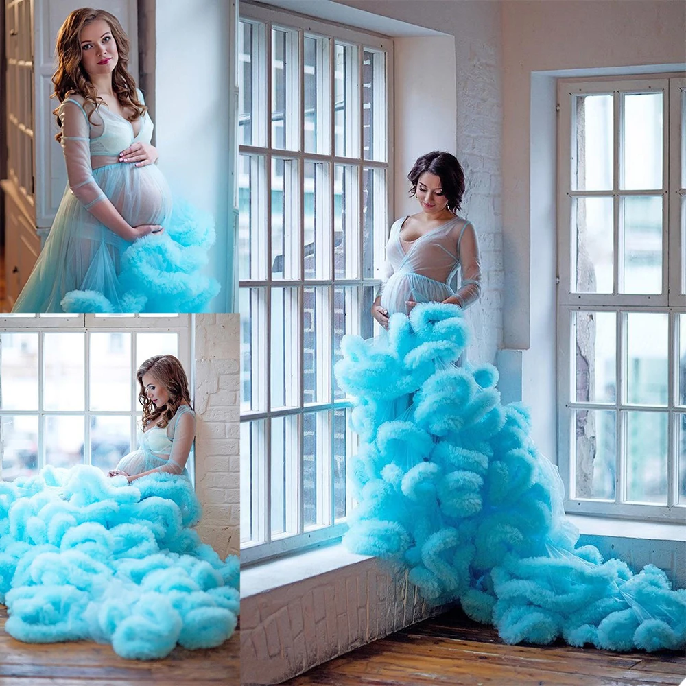 Pregnant Photo Bathrobe Pajam Robe Sexy V Neck Long Sleeves Lace Tulle Gowns Custom Made Bathrobe Mesh Prom Bridesmaid Shawl
Pregnant Photo Bathrobe Pajam Robe Sexy V Neck Long Sleeves Lace Tulle Gowns Custom Made Bathrobe Mesh Prom Bridesmaid Shawl