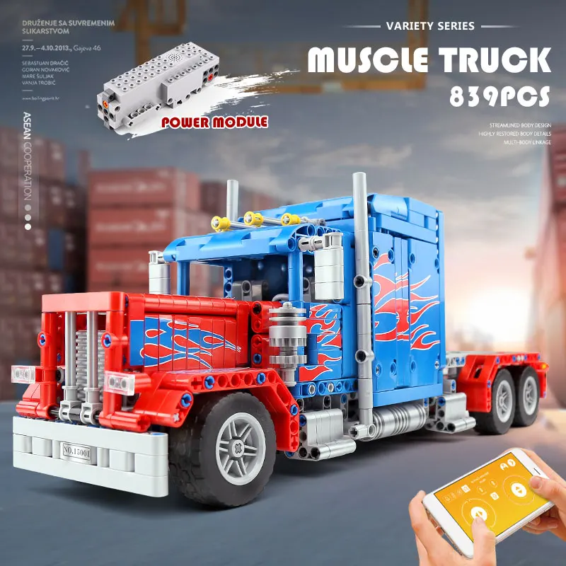 IN STOCK MOULDKING Technolo Car Toys Peterbilt 389 Heavy Container Truck With Motor Function Assembly Building Blocks Kids Gifts
IN STOCK MOULDKING Technolo Car Toys Peterbilt 389 Heavy Container Truck With Motor Function Assembly Building Blocks Kids Gifts