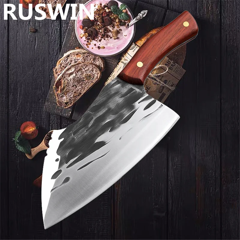 Forged Stainless Steel Knife Household Hammered Kitchen Knife Chinese Kitchen Chopping Knife Wooden Handle Meat Slicing Knife
Forged Stainless Steel Knife Household Hammered Kitchen Knife Chinese Kitchen Chopping Knife Wooden Handle Meat Slicing Knife