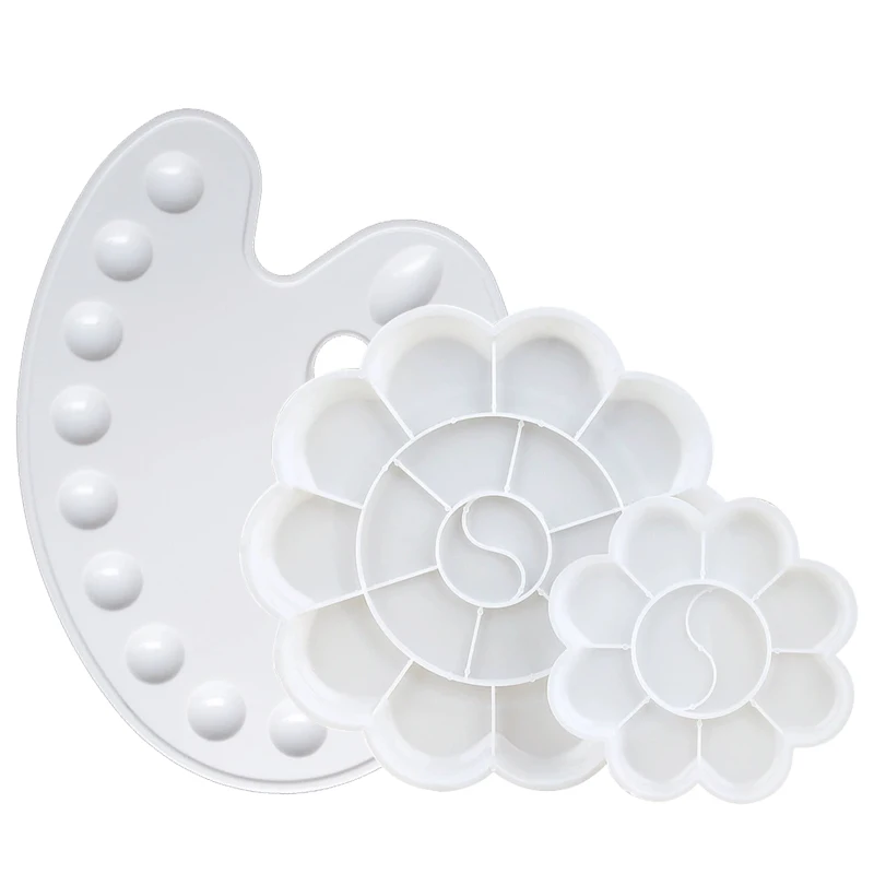 Plastic Round/Oval Palette Art Drawing Tray Color Palette White Painting Pallet for Watercolor/Gouache/Chinese Painting Supplies
Plastic Round/Oval Palette Art Drawing Tray Color Palette White Painting Pallet for Watercolor/Gouache/Chinese Painting Supplies