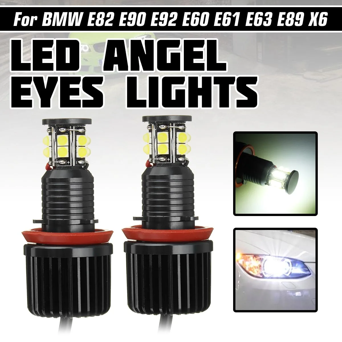 Кольцевой светильник для BMW E82, E87, E88, E90, E91, E92, E93, E60, E61, E63, E64, E84, X1, E70, X5, E89, 2x120 Вт
Кольцевой светильник для BMW E82, E87, E88, E90, E91, E92, E93, E60, E61, E63, E64, E84, X1, E70, X5, E89, 2x120 Вт