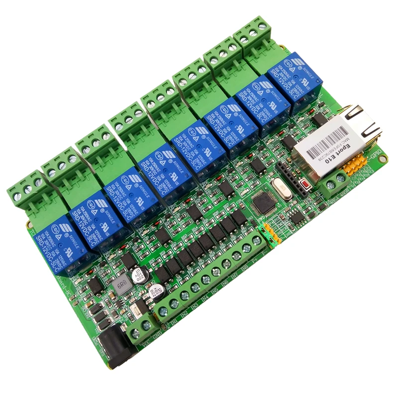 8-канальное сетевое реле Modbus Rtu, 8-канальный цифровой вход TCPIP RJ45 485, вход в режим ожидания
8-канальное сетевое реле Modbus Rtu, 8-канальный цифровой вход TCPIP RJ45 485, вход в режим ожидания