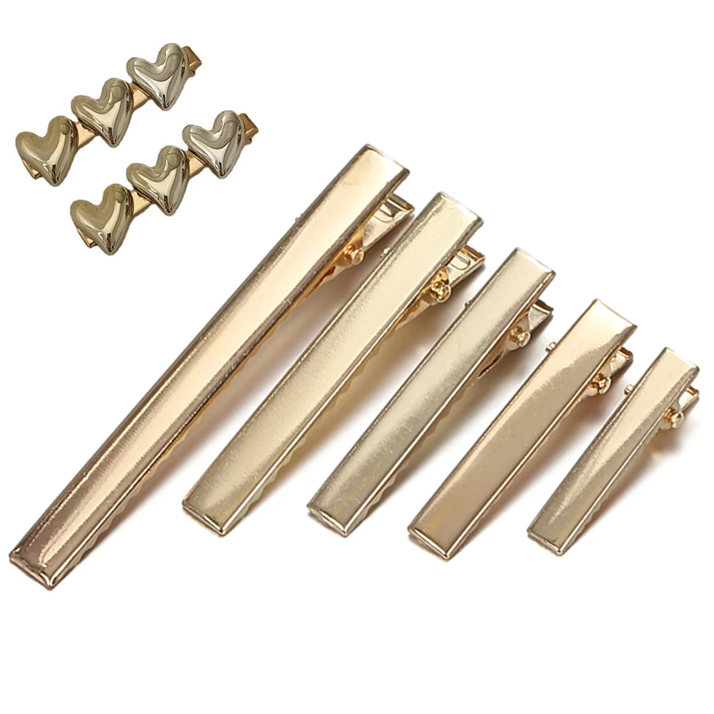 20/50Pcs Gold Plated Hair Clips DIY Metal Alligator Hairpin Base 32mm-76mm Basic Barrette for Jewelry Making Girls Accessories
20/50Pcs Gold Plated Hair Clips DIY Metal Alligator Hairpin Base 32mm-76mm Basic Barrette for Jewelry Making Girls Accessories