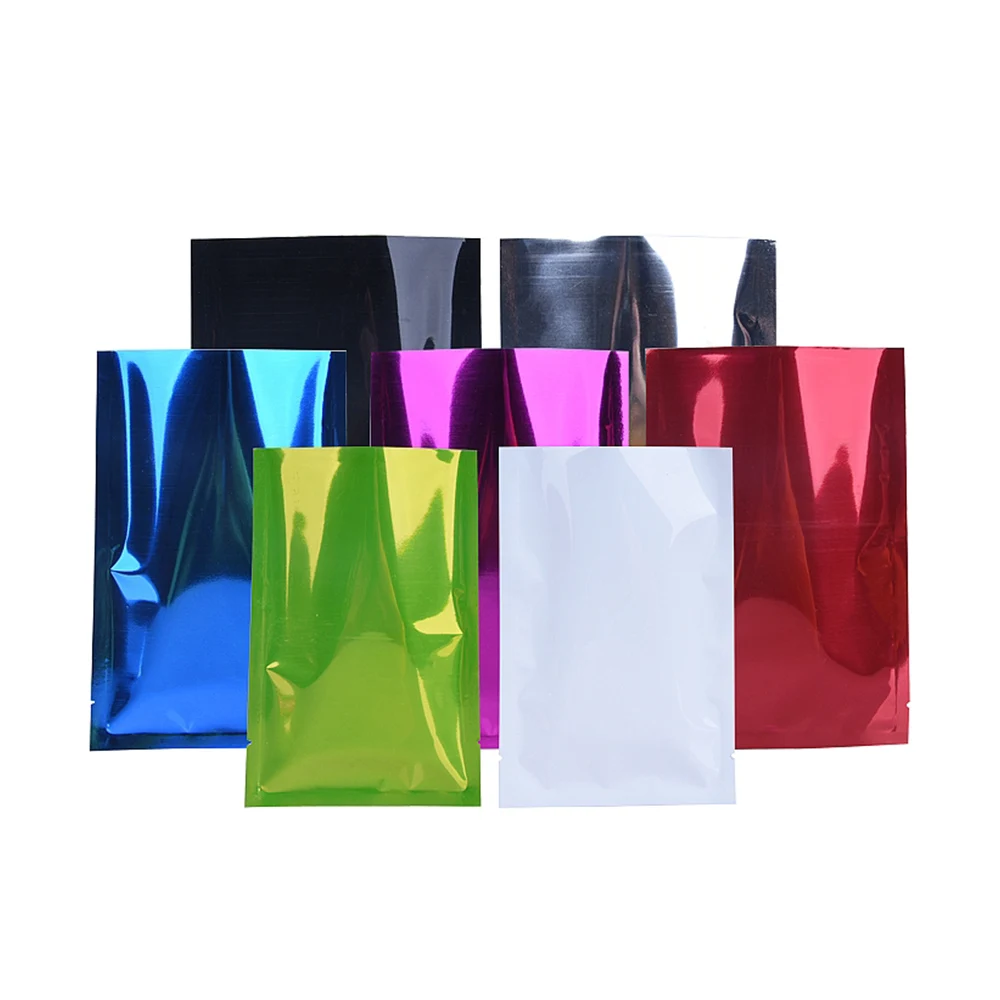 100Pcs/lot Open Top Colorful Aluminum Foil Vacuum Packaging Bag Heat Sealable Tear Notch Food Storage Bag for Candy Coffee Beans
100Pcs/lot Open Top Colorful Aluminum Foil Vacuum Packaging Bag Heat Sealable Tear Notch Food Storage Bag for Candy Coffee Beans