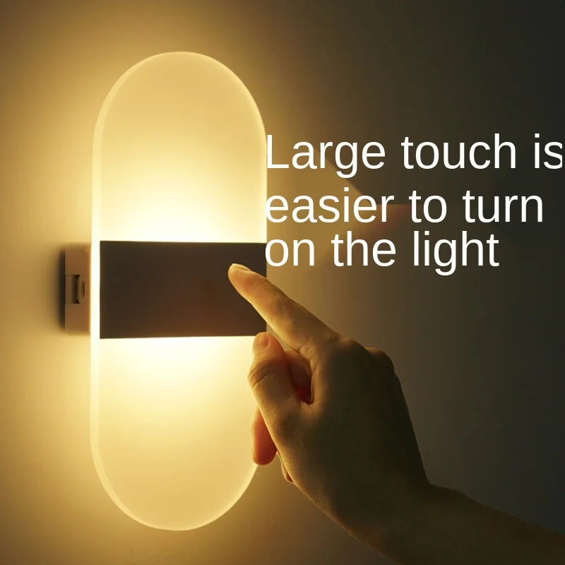 LED Touch Dimming Wall Lamp Bedroom Bedside Lamp Wiring Free Rechargeable Simple Modern Creative Wall Motion Sensor Lamp
LED Touch Dimming Wall Lamp Bedroom Bedside Lamp Wiring Free Rechargeable Simple Modern Creative Wall Motion Sensor Lamp