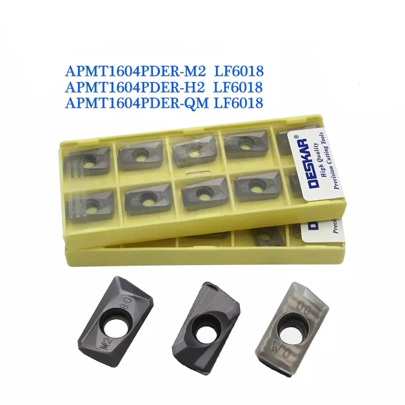 10 шт. APMT1604 PDER M2 H2 QM LF6018 карбидная вставка DESKAR APMT 1604 лезвие токарный резец CNC фрезерный инструмент для нержавеющей стали
10 шт. APMT1604 PDER M2 H2 QM LF6018 карбидная вставка DESKAR APMT 1604 лезвие токарный резец CNC фрезерный инструмент для нержавеющей стали