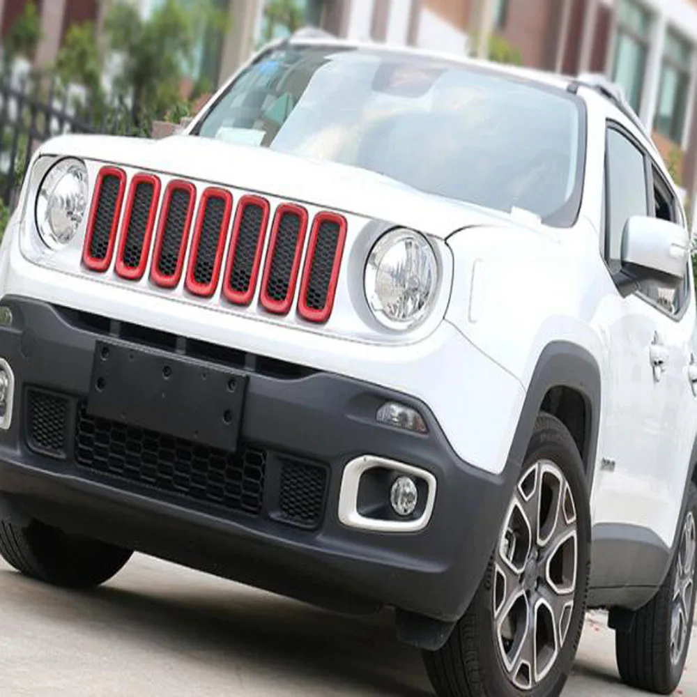 Для Jeep Renegade 2014-2016 2017 2018 2019 ABS Автомобильная внешняя вставка передняя решетка радиатора декоративная наклейка аксессуары
Для Jeep Renegade 2014-2016 2017 2018 2019 ABS Автомобильная внешняя вставка передняя решетка радиатора декоративная наклейка аксессуары