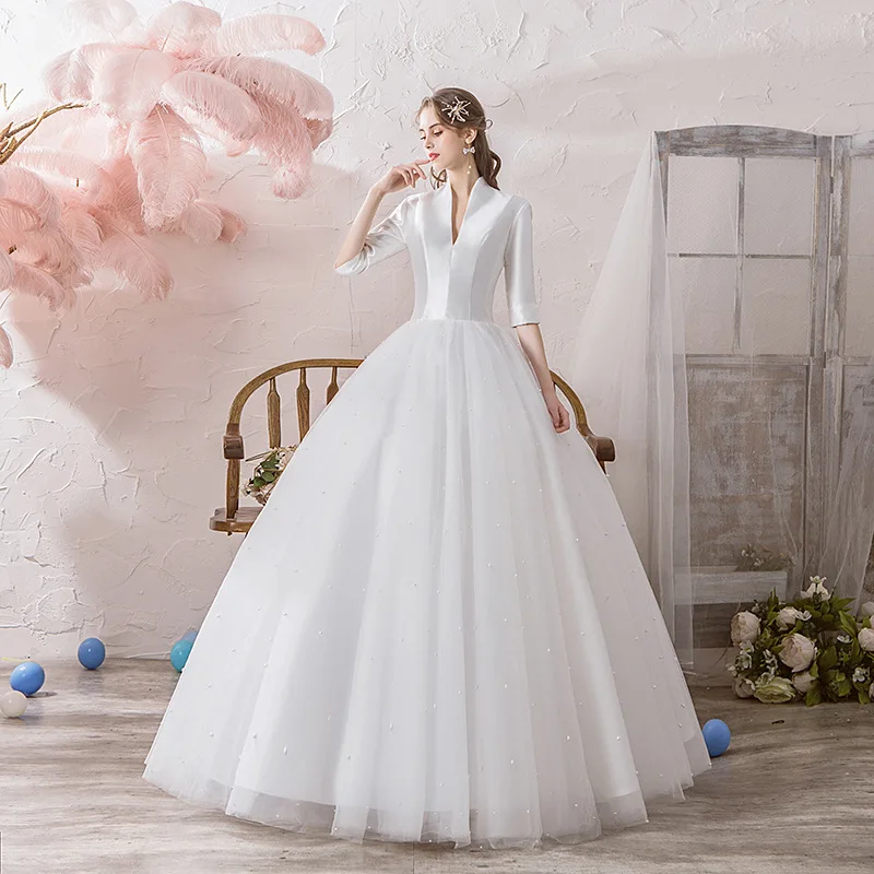 Princess Ball Gowns Wedding Dress 2020 New White Simple Robe De Soiree Bride Dress Wedding Gowns Vestido De Noiva
Princess Ball Gowns Wedding Dress 2020 New White Simple Robe De Soiree Bride Dress Wedding Gowns Vestido De Noiva