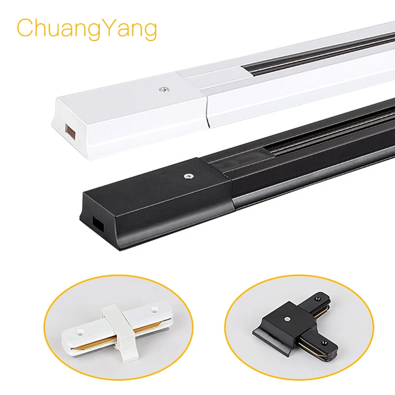 0.5M/1M Track Light Rail Connectors T Track Aluminum Rail For 2 Wire LED Rail Ceiling Track Lamps Spot Lights For Shop Store
0.5M/1M Track Light Rail Connectors T Track Aluminum Rail For 2 Wire LED Rail Ceiling Track Lamps Spot Lights For Shop Store