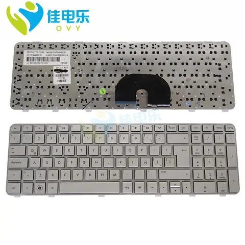 Latin Spanish Keyboards For HP Pavilion DV6-6000 DV6-6100 6128CA DV6-6090 DV6-6B00 DV6-6C00 Slver Keyboard 644363-161 644356-161