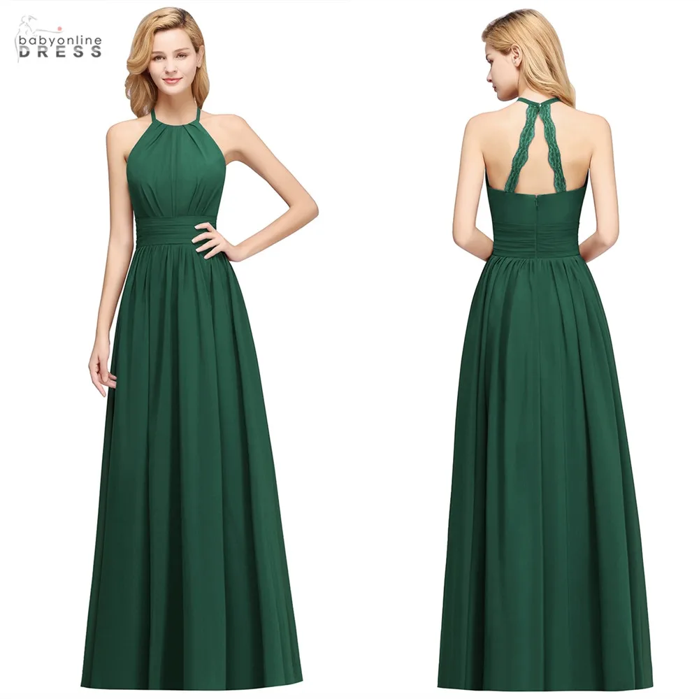 34 Colors Green Chiffon Bridesmaid Dresses Long Halter Backless Wedding Party Dress A-line vestido de fiesta de boda
34 Colors Green Chiffon Bridesmaid Dresses Long Halter Backless Wedding Party Dress A-line vestido de fiesta de boda