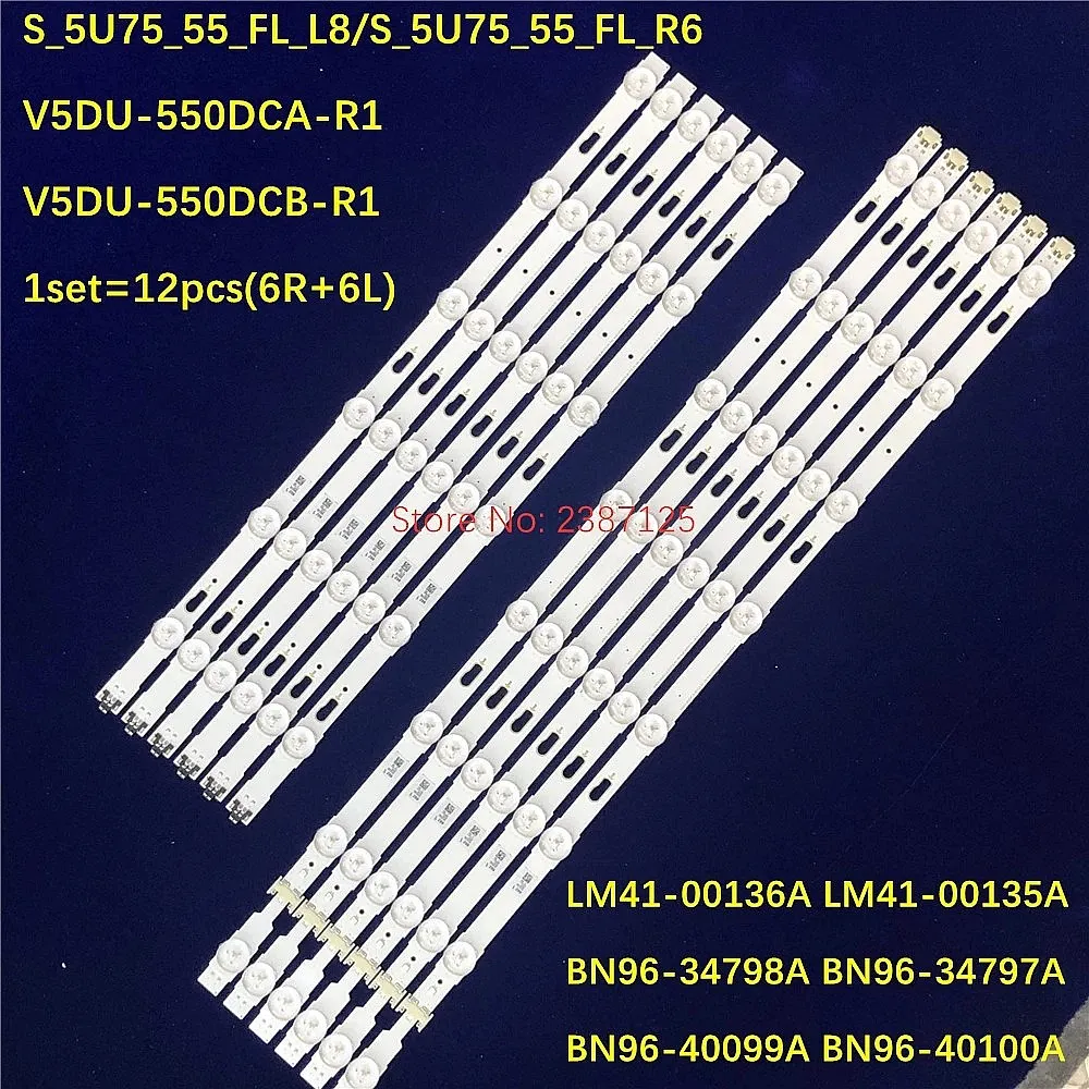 LED Backlight Strip For V5DU-550DCA-R1 V5DU-550DCB-R1 BN96-34797A 34798A UE55JU6075 UE55JU6410 UE55JU6455 UE55JU6475 UE55JU6550
LED Backlight Strip For V5DU-550DCA-R1 V5DU-550DCB-R1 BN96-34797A 34798A UE55JU6075 UE55JU6410 UE55JU6455 UE55JU6475 UE55JU6550