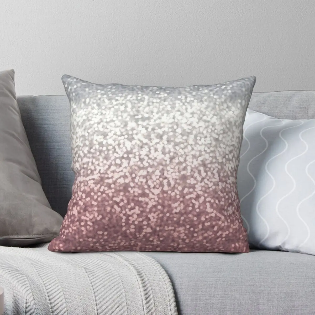 BLUSH SILVER GLITTER OMBRE Square Pillowcase Polyester Linen Velvet Printed Zip Decor Room Cushion Cover
BLUSH SILVER GLITTER OMBRE Square Pillowcase Polyester Linen Velvet Printed Zip Decor Room Cushion Cover