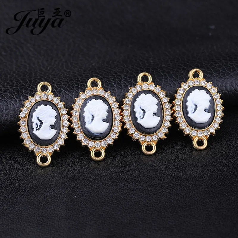 10pcs/lot Crystal Enamel Connector Vintage Lady Girl Embossed Charms For Diy Women Bracelets Jewelry Making Crafts Accessories
10pcs/lot Crystal Enamel Connector Vintage Lady Girl Embossed Charms For Diy Women Bracelets Jewelry Making Crafts Accessories
