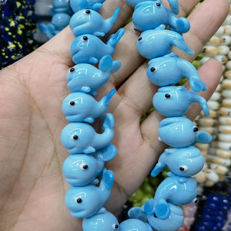 2pcs 19x13mm Handmade Blue Dolphin Lampwork Beads For Jewelry Making DIY Loose Animal Bead Pendant Bracelet Earring Accessories
2pcs 19x13mm Handmade Blue Dolphin Lampwork Beads For Jewelry Making DIY Loose Animal Bead Pendant Bracelet Earring Accessories