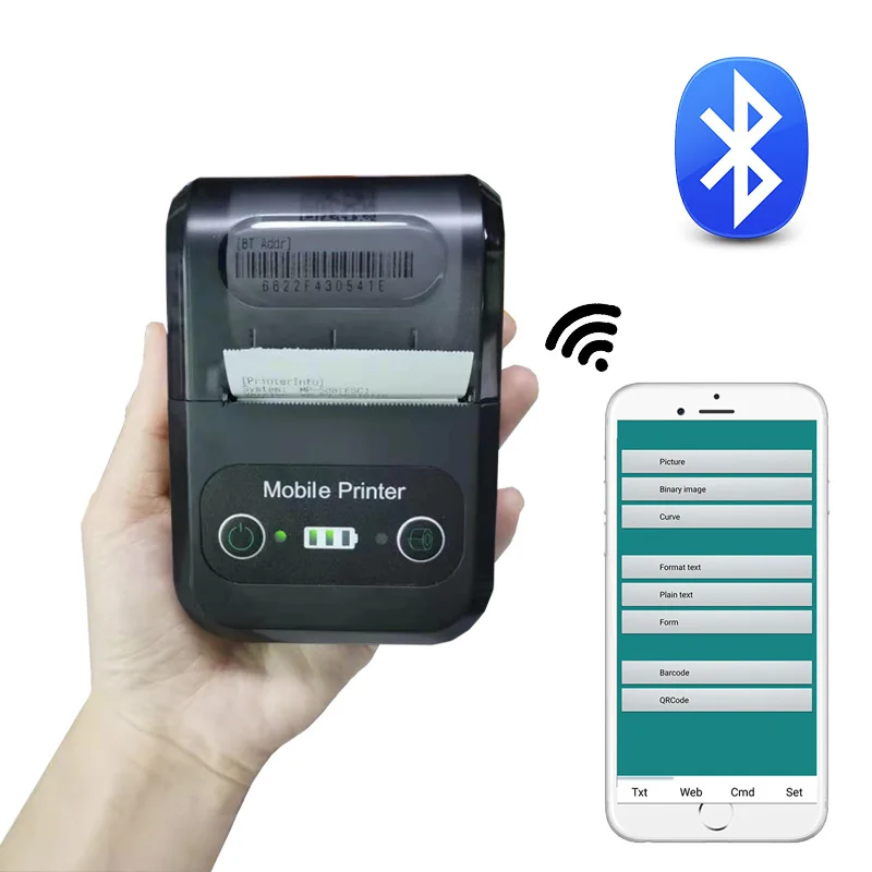 Thermal Receipt Printer Portable 2 inch Bluetooth Mobile Printer for supermarket handheld printing machine for retail
Thermal Receipt Printer Portable 2 inch Bluetooth Mobile Printer for supermarket handheld printing machine for retail