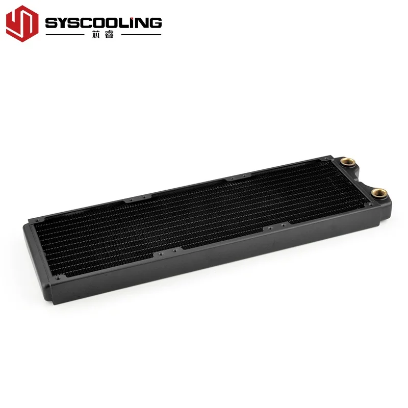Syscooling PC water cooling radiator 360mm copper material 27mm thickness G1/4 thread 12 tubes liquid cooling heatsink
Syscooling PC water cooling radiator 360mm copper material 27mm thickness G1/4 thread 12 tubes liquid cooling heatsink