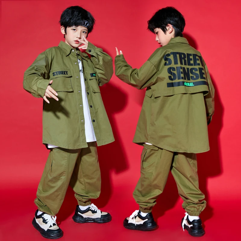 Boys Street Dance Hip Hop Clothes Green Shirts Overalls Pants Children Jazz Dance Costume Hiphop Girls Performance Wear BL7435
Boys Street Dance Hip Hop Clothes Green Shirts Overalls Pants Children Jazz Dance Costume Hiphop Girls Performance Wear BL7435